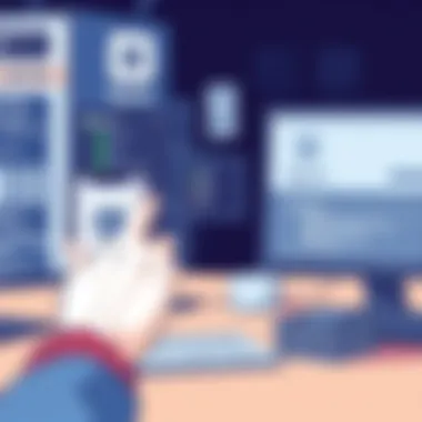 User interacting with the Square Scanner App interface