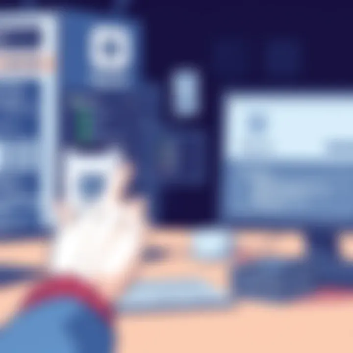 User interacting with the Square Scanner App interface