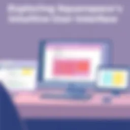 Showcasing the Squarespace user interface with vibrant templates