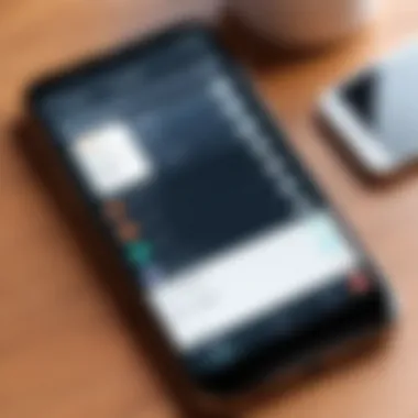 A close-up of a smartphone displaying a task tracking app with multiple tasks organized.