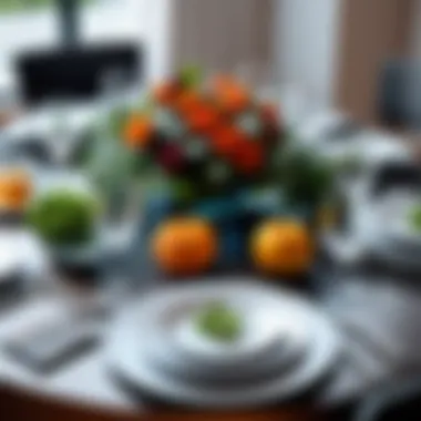 Elegant Table Arrangement for Intimate Gatherings An elegantly arranged table for an intimate gathering