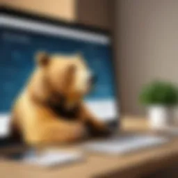 Visual representation of TunnelBear's user interface showcasing ease of use