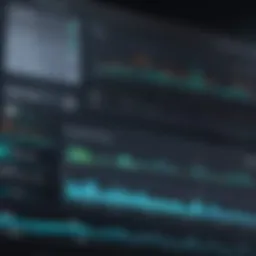 Visual representation of data analytics dashboard