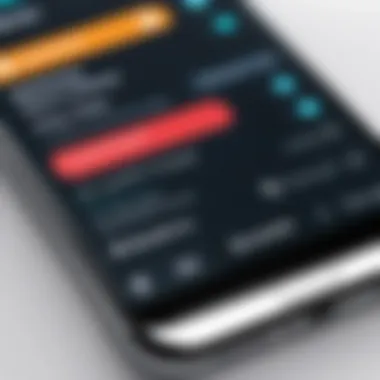 Close-up of a smartphone displaying reminder alerts