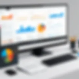 Visual representation of data analytics for startups