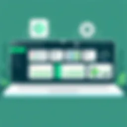 Illustration showcasing the dashboard interface of the Sage Po system