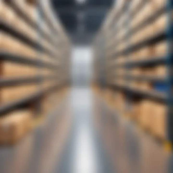 Advanced warehouse management interface showcasing real-time inventory tracking.